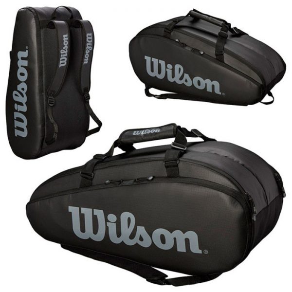 Túi tennis Wilson Super Tour 2 Đen x9 (WRZ843909)
