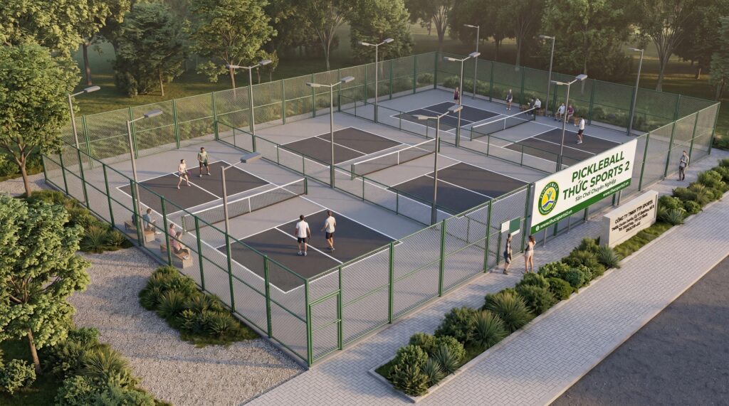 Dịch vụ thi công sân pickleball