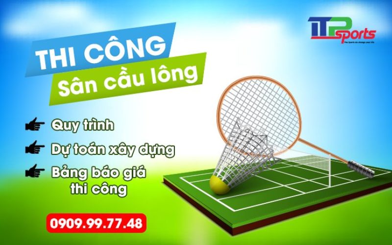 Thi công sơn sân tennis, dự toán chi phí và bảng báo giá